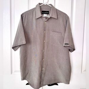 Billabong Gray Casual Short Sleeve Button Down Shirt